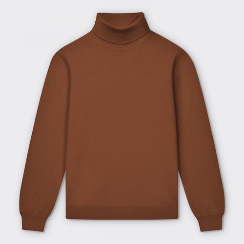 Cashmere Turtleneck Sweater : Tobacco