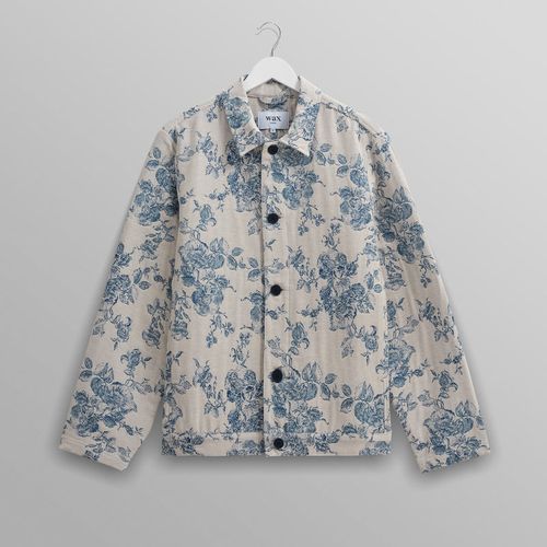 Iggy Jacket Ecru/Blue Floral Jacquard