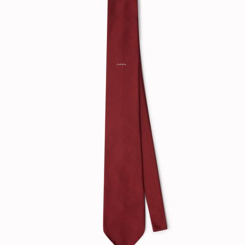 TIE Logo Silk Burgundy Burgundy