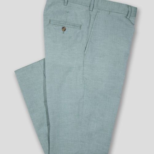 Green Chambray Pant - Classic Fit