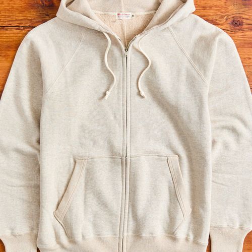 451 Loopwheel Zip Hoodie in Oatmeal