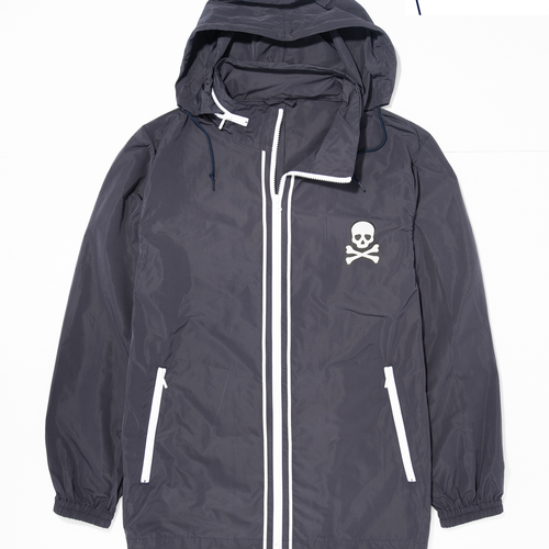 Skull And Crossbones Windbreaker - Navy