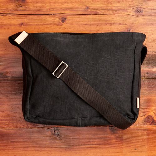 Square Shoulder Bag in Black