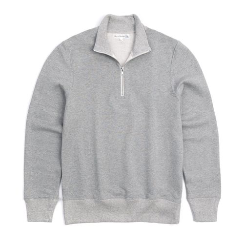 Merz b. Schwanen 343Z Half-Zip: Grey Melange