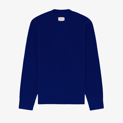 Merino Shaker Stitch Crewneck Sweater