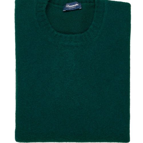 Drumohr Verde Bottiglia Lambswool Crewneck Sweater (NOS)