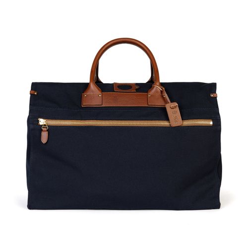 Felisi Light Canvas P3 Boston Bag: Navy