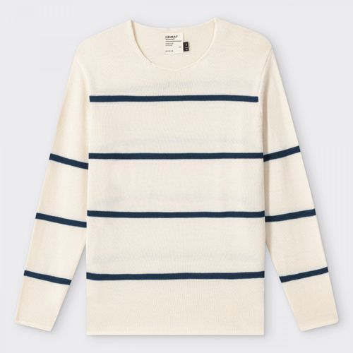 Stripes Merino Sweater : Ecru/Navy