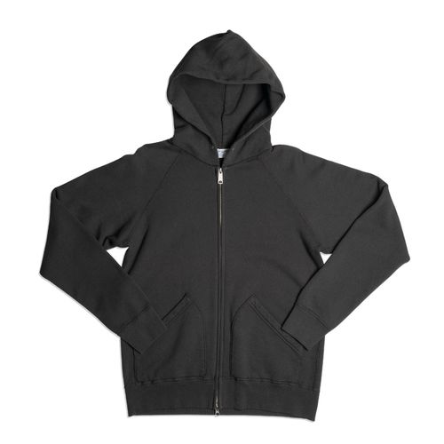 Hooded W-Zip Sweat / Black