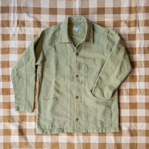 Rustic Plainweave Hunting Jacket - Olive