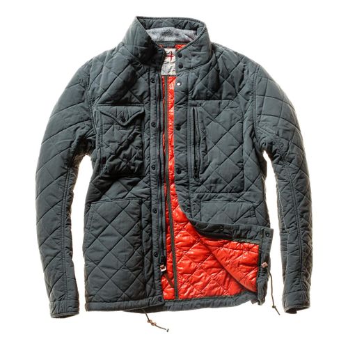 Quilted Tanker Jacket Steel Grey