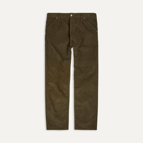 Green Japanese Selvedge Needlecord Five-Pocket Trousers