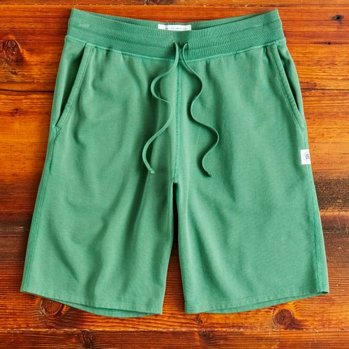 Lightweight Terry Sweatshort in Lawn Green