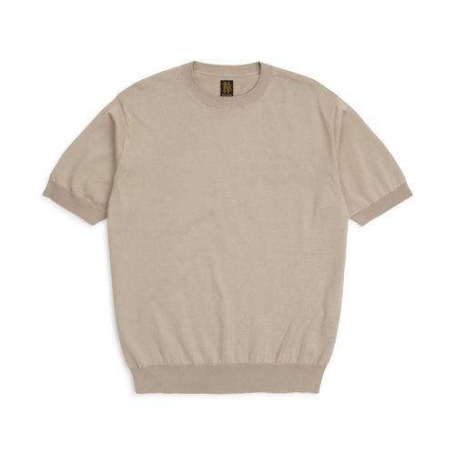 Batoner Sea Island Cotton Knit T-Shirt: Beige