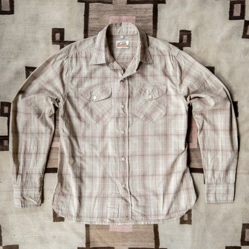 Washed Madras Workshirt - Earthtone Plaid