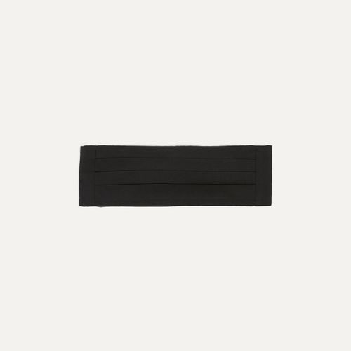 Black Silk Barathea Cummerbund