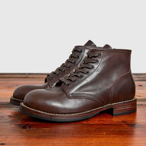 Brigadier Boots-Folk in Dark Brown Italian Horsehide