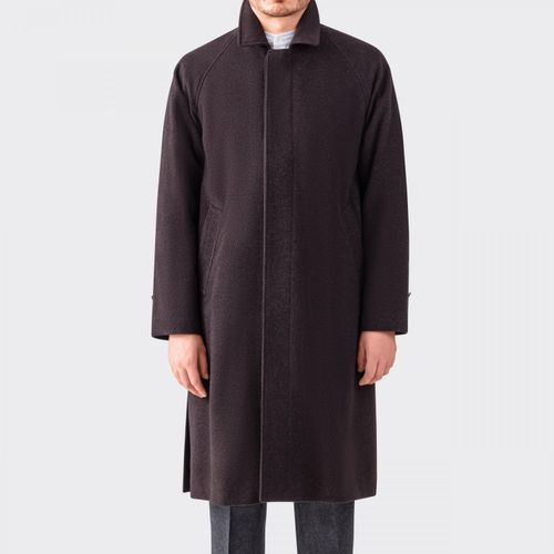 "RUIZ" Wool Coat : Dark Brown