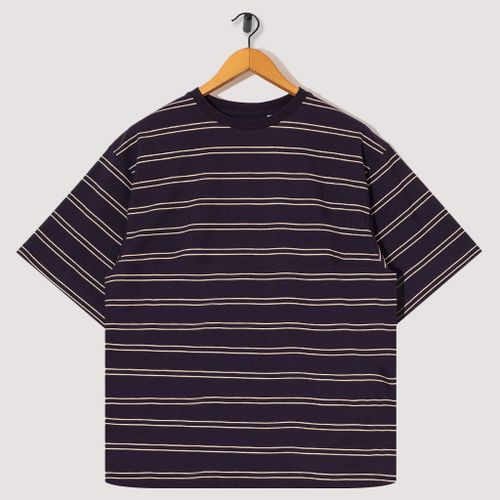 Hard Twisted Border Jersey S/S Tee - Navy