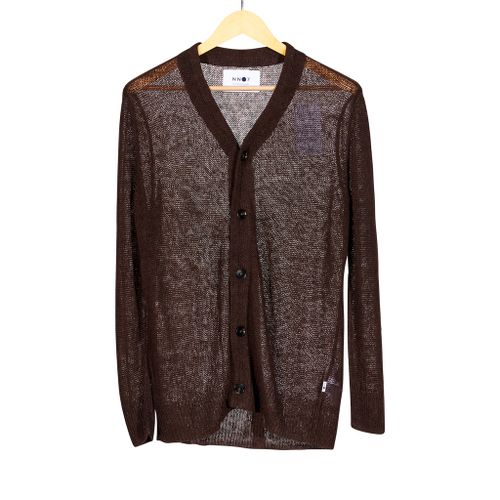 Erik Linen Cardigan Brown