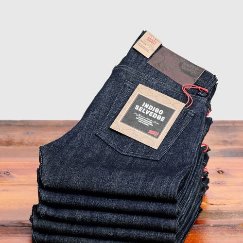 "Indigo Selvedge" 13oz Selvedge Denim - Weird Guy Fit