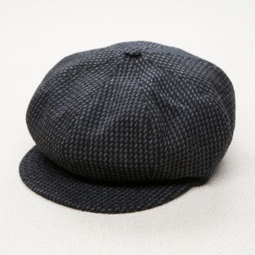 Cappellificio Biellese Navy/Grey/Black Wool Cap (Pre-Owned)