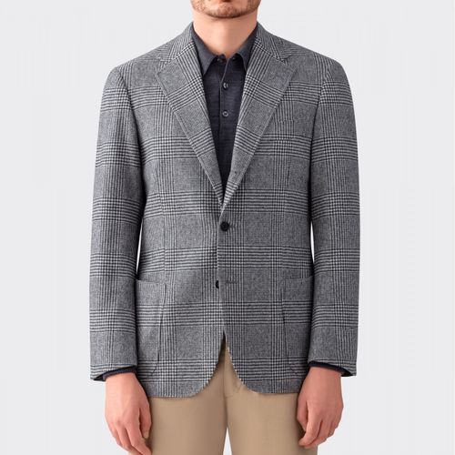 Glencheck “Balloon” Jacket : Grey