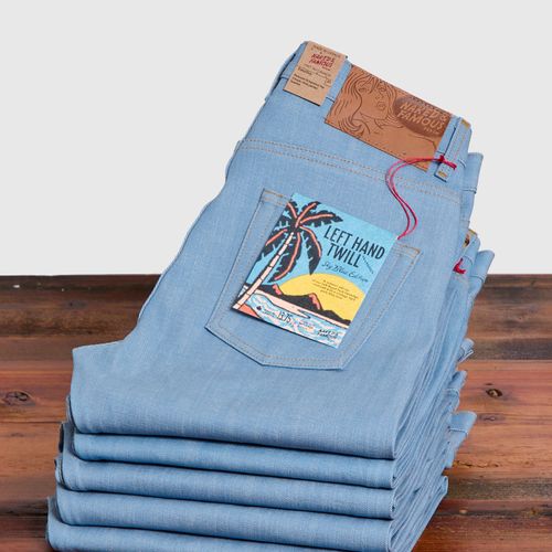 "Left Hand Twill Sky Blue" 13.75oz Selvedge Denim - Easy Guy Fit