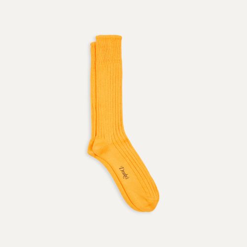 Yellow Cotton Sports Socks