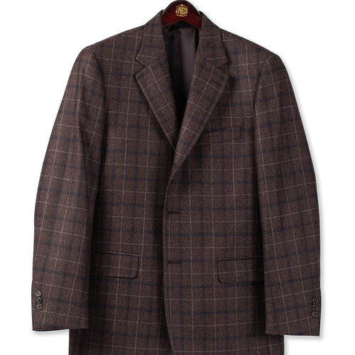 Brown Multi Windowpane Sport Coat - Mto