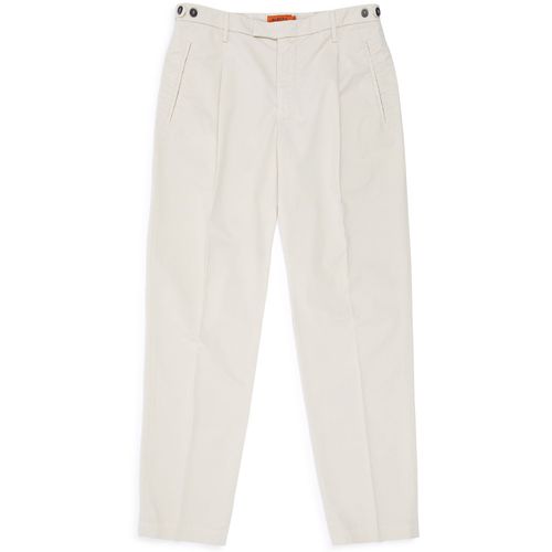 Barena Masco Trevo Cotton Twill Trousers: Beige