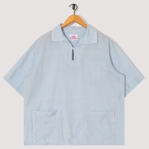 Topanga Pullover - Light Blue Pane