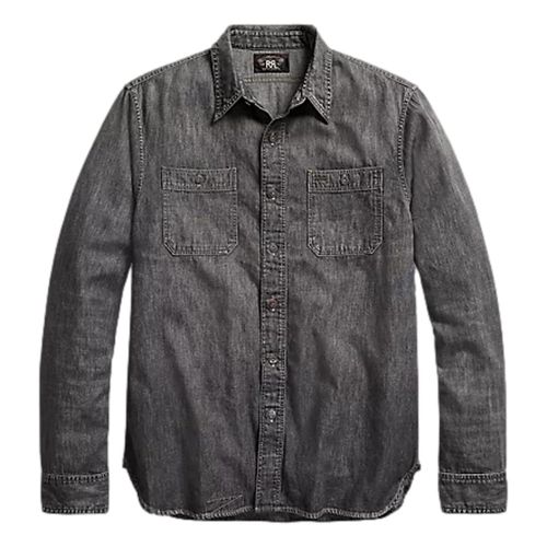 Denim Workshirt Black And White