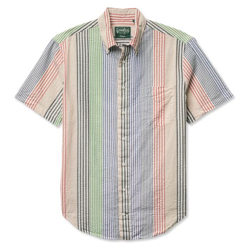 Cabana Stripe Seersucker Short Sleeve