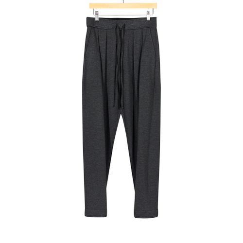 Inverted Pleat Sweatpant Charcoal 18 Oz. Viscose Blend