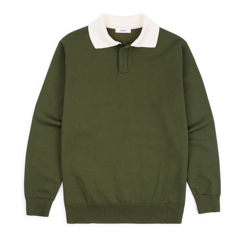 Fujito for Trunk David Rugger Sweater: Green