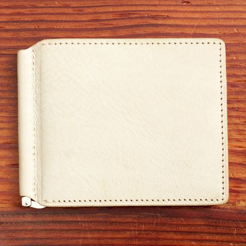 Money Clip Wallet in Ivory