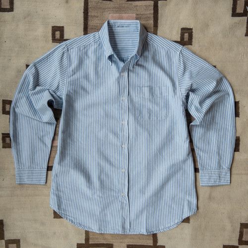 Oxford Cloth Button Down - Blue and White Stripe