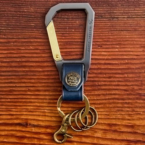 Carabiner Keychain in Navy