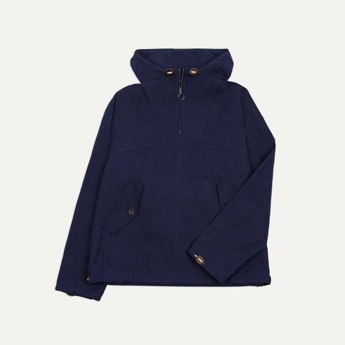 Navy Waxed Cotton Surf Cagoule