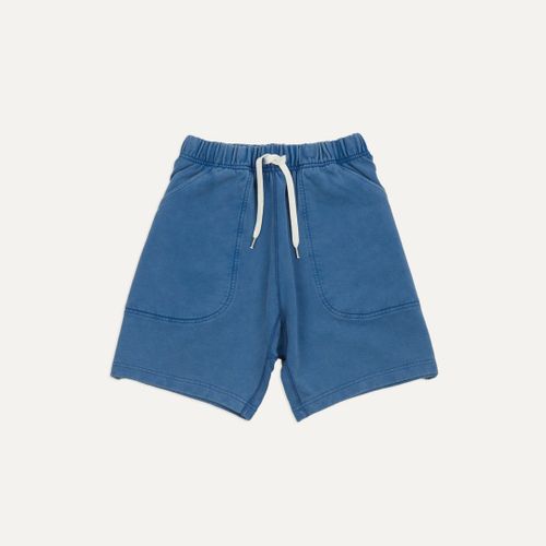 Indigo Cotton Jogging Shorts