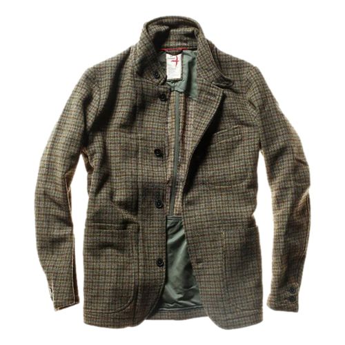 Heritage Trap Blazer Olive Guncheck