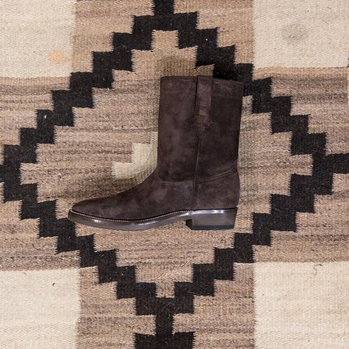 Chocolate Suede Roper Boots