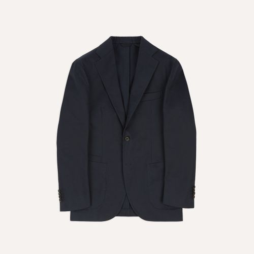 Navy Cotton Drill Tailored Jacket