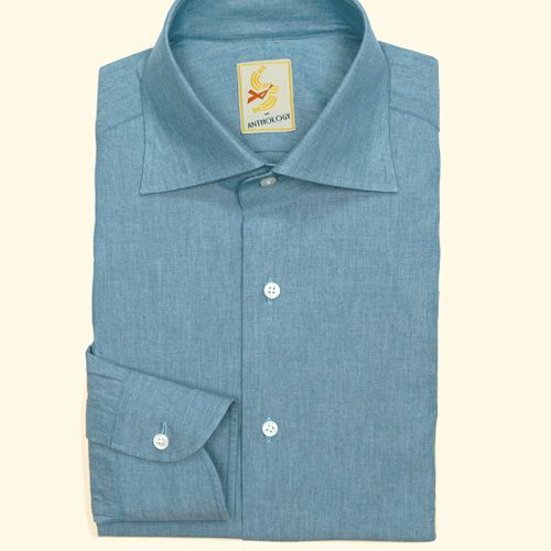 Chambray Spread Collar ShirtChambray Spread Collar Shirt