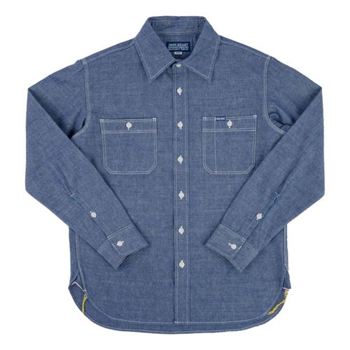 10oz Selvedge Chambray Work Shirt Blue