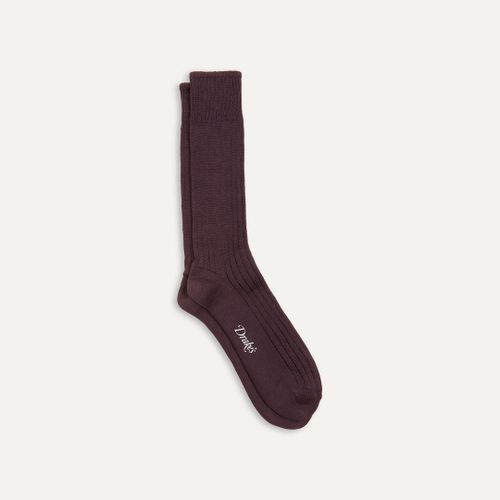 Dark Purple Cotton Sports Socks