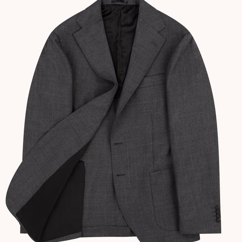 Sport Jacket - Mid Grey High Twist Wool