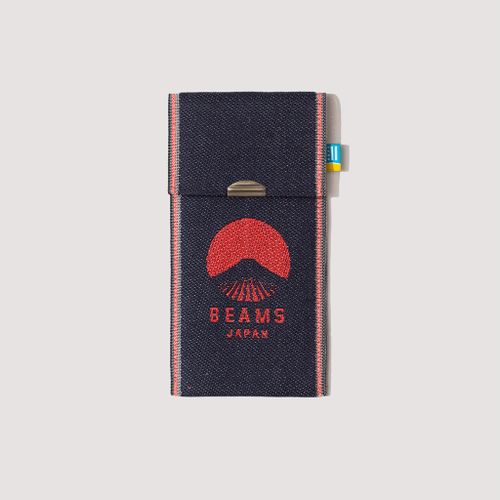 Beams Japan X Takata Denim Logo Pen Case - Red