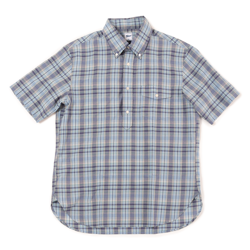 Madras Popover - Navy/ Light Blue/ Green